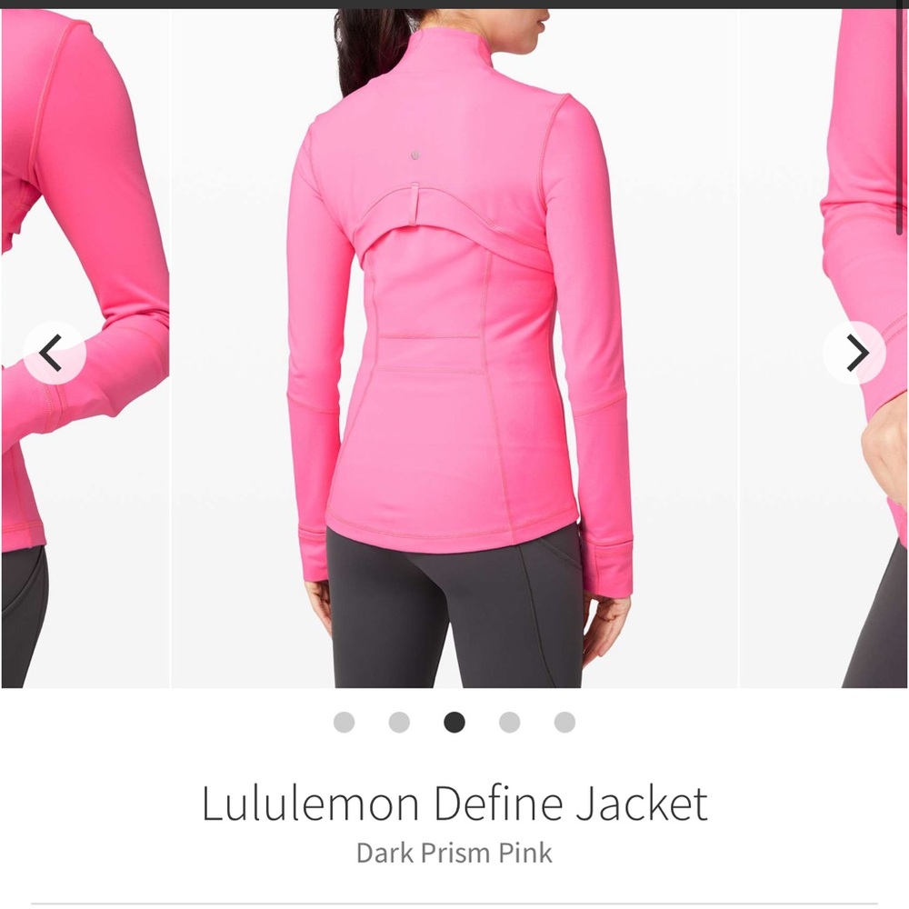 Rare Lululemon Define Jacket Dark Prism Pink Sz 6 - Picture 5 of 11